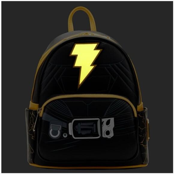 Loungefly DC Comics Black Adam Light Up Mini Backpack - Picture 5 of 11